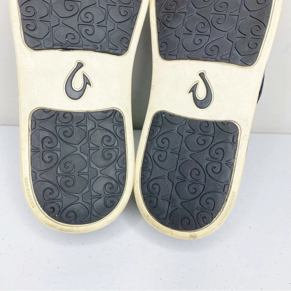 OluKai Pehuea Slip On Sneaker in Pavement Gray Size 7 - Picture 9 of 11